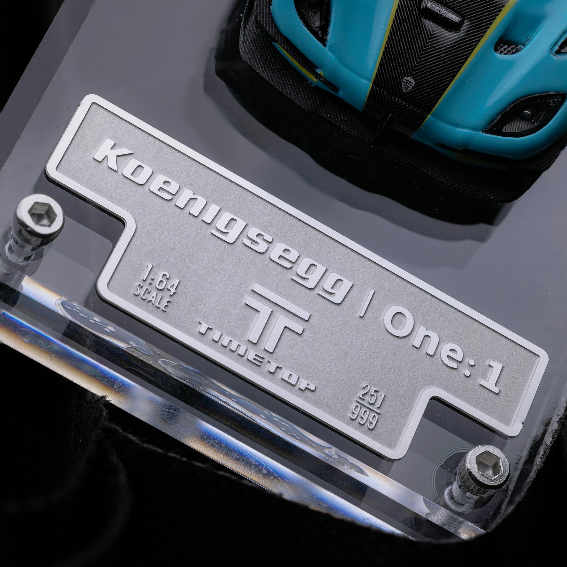 TIME TOP 1:64 Koenigsegg one1- Light Blue – Gift Box Version