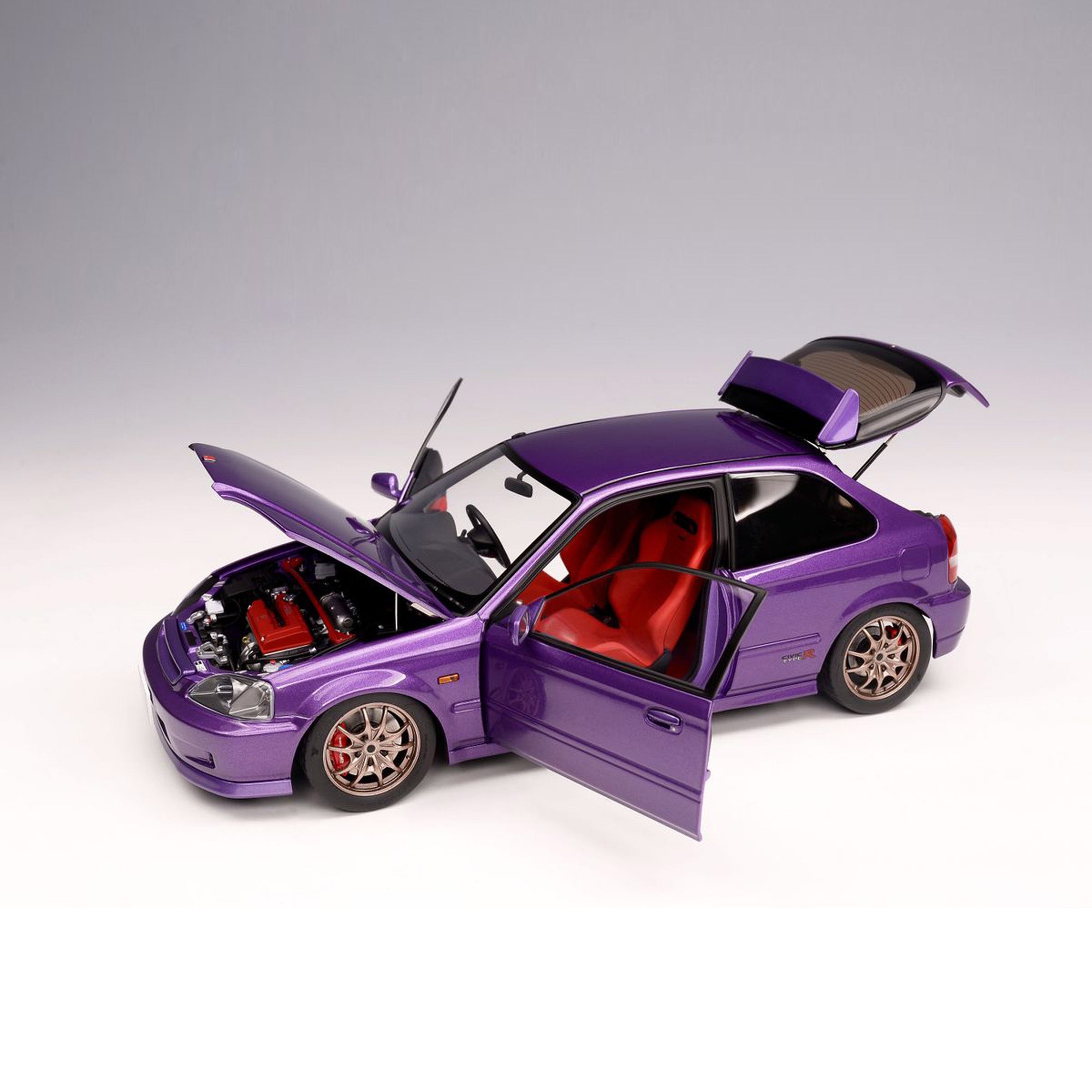 1:18 HONDA CIVIC TYPE R (EK9) – Pearl Purple – MOTORHELIX