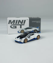 MINI GT: 1/64 Lamborghini Huracán STO Bianco Asopo RHD