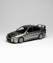 1/18 The Mitsubishi Lancer Evolution IV in Steel Silver - MOTORHELIX