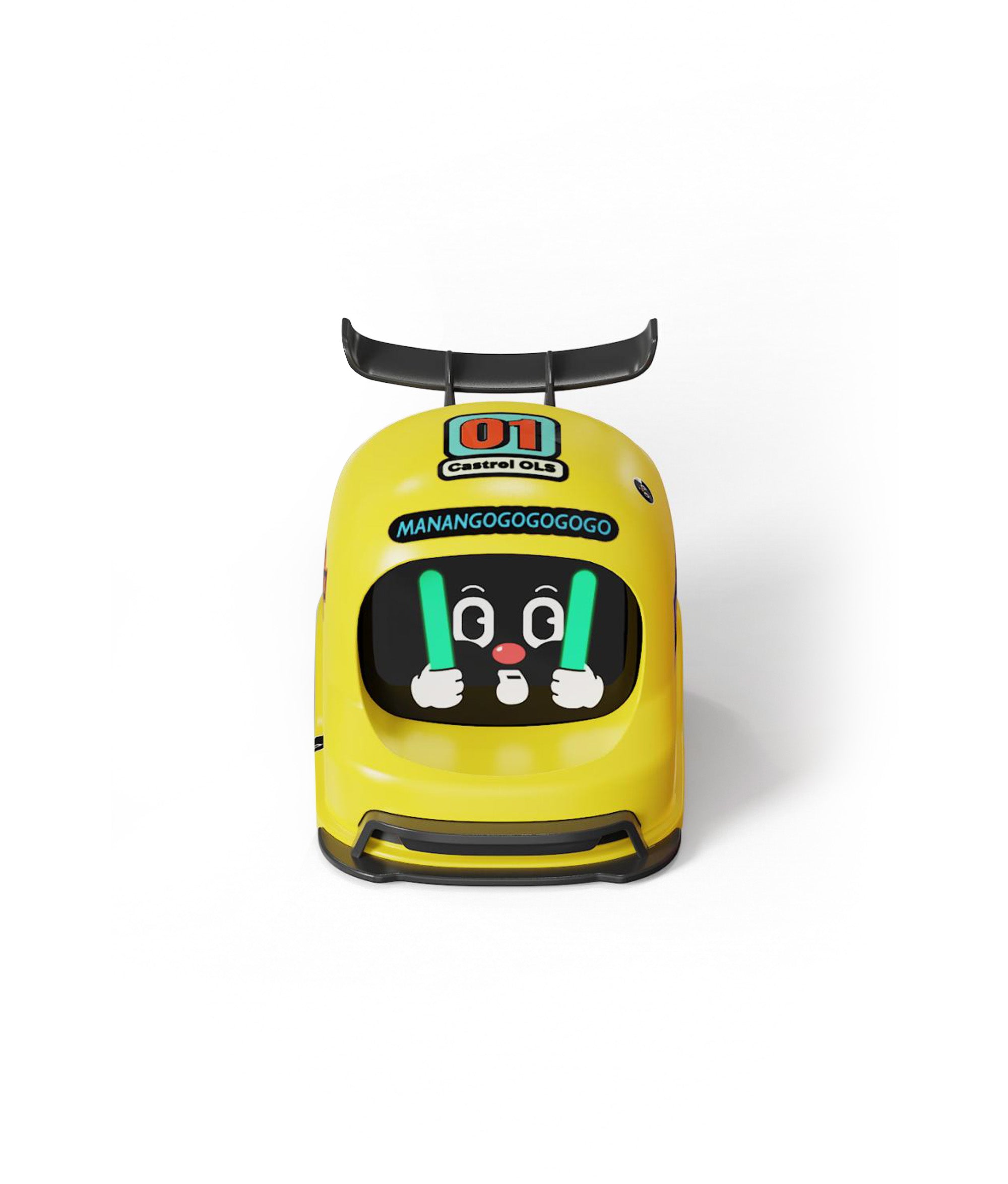 Mangogo Racing Helmet Yellow